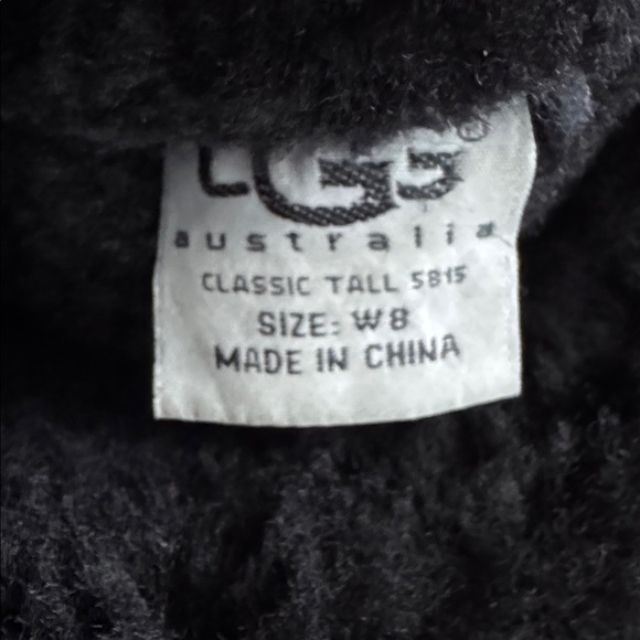 Black Tall Uggs size 8 - Picture 6 of 6